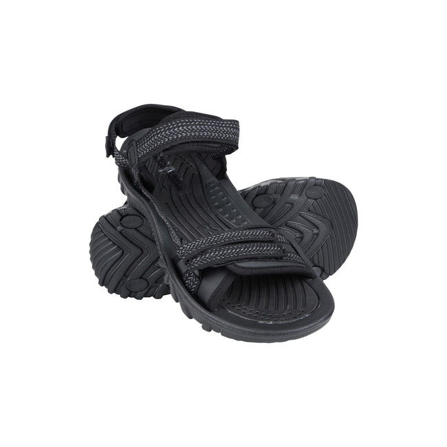 Black - Front - Mountain Warehouse Womens-Ladies Cyprus Chevron Sandals