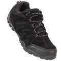 Black - Back - Mountain Warehouse Womens-Ladies Suede Outdoor Walking Shoes