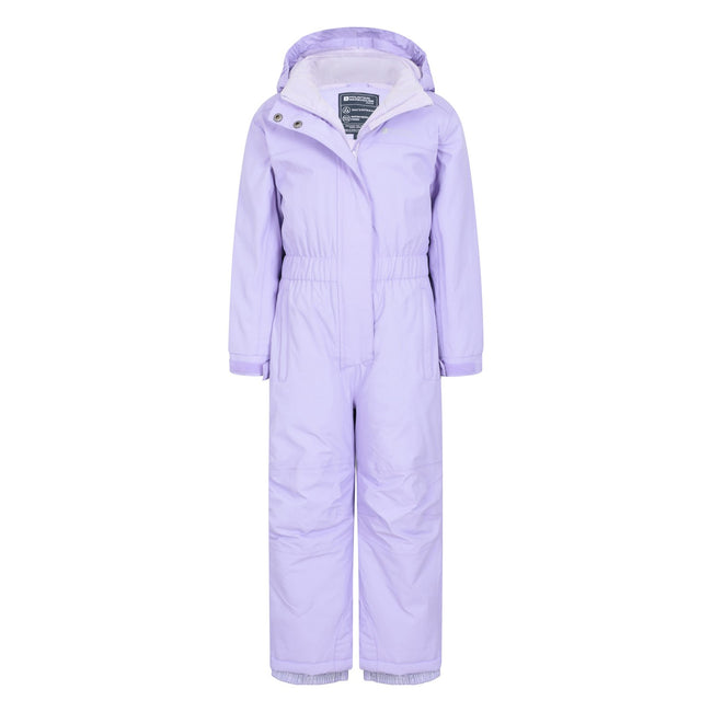 Black - Front - Mountain Warehouse Childrens-Kids Cloud All In One Waterproof Snowsuit