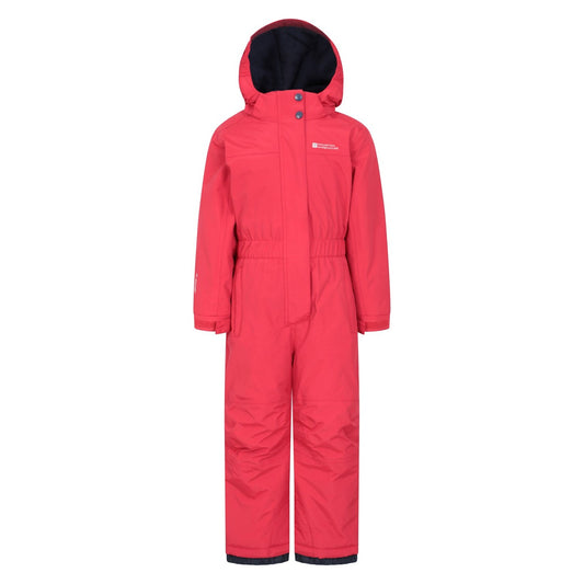 Active Red - Front - Mountain Warehouse Childrens-Kids Cloud All In One Waterproof Snowsuit