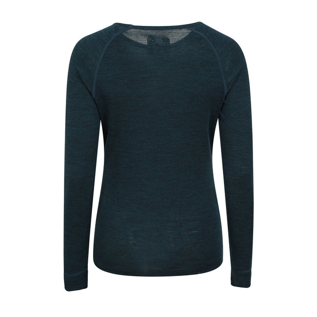 Teal - Back - Mountain Warehouse Womens-Ladies Merino II Thermal Top