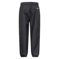 Black - Front - Mountain Warehouse Childrens-Kids Ripstop Fleece Lined Waterproof Trousers