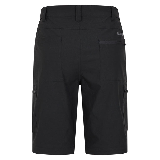 Black - Pack Shot - Mountain Warehouse Mens Trek Convertible Trousers