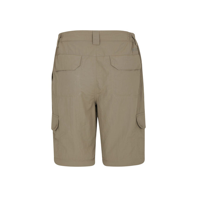 Beige - Pack Shot - Mountain Warehouse Mens Trek Convertible Trousers