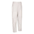Light Grey - Pack Shot - Mountain Warehouse Womens-Ladies Quest Zip-Off Hiking Trousers