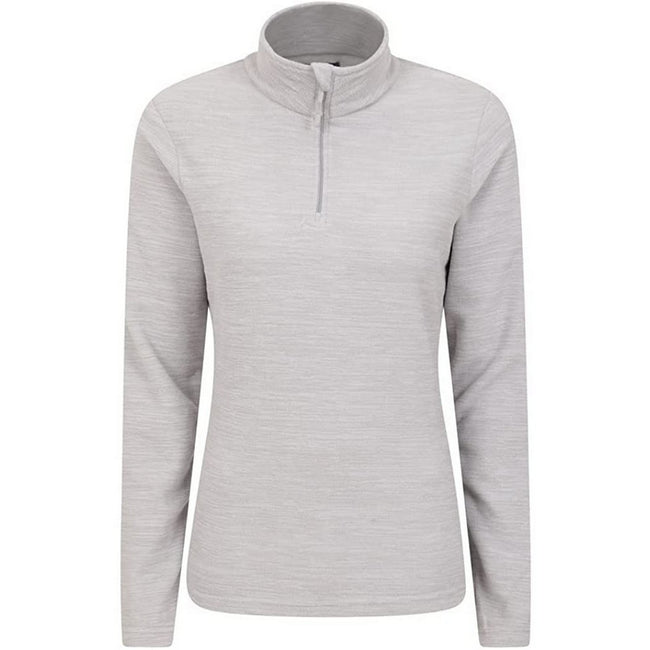 Charcoal - Front - Mountain Warehouse Womens-Ladies Snowdon Melange Fleece Top