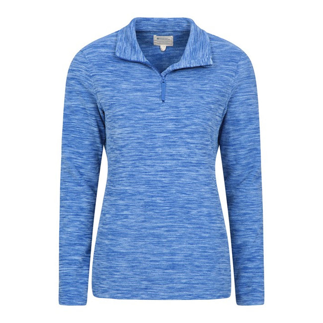 Blue - Lifestyle - Mountain Warehouse Womens-Ladies Snowdon Melange Fleece Top
