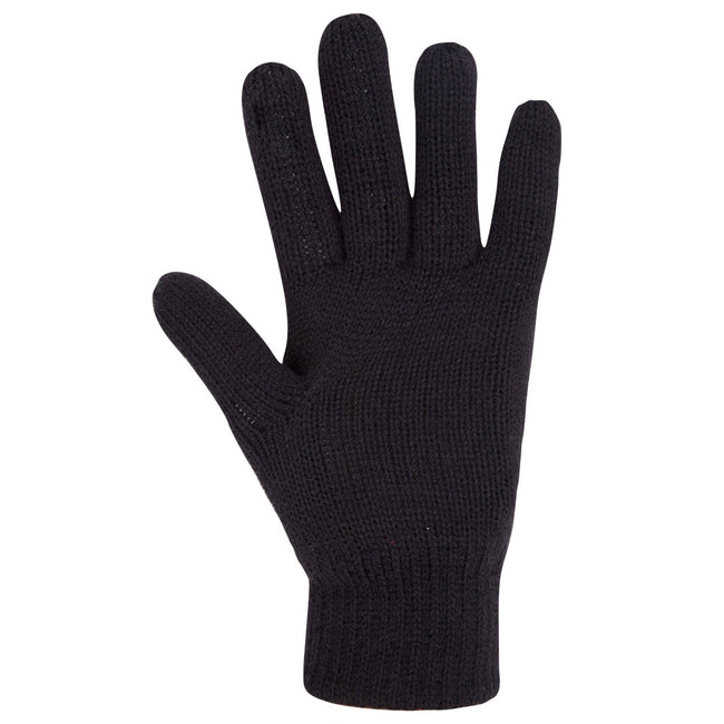 Black - Back - Mountain Warehouse Womens-Ladies Thinsulate Knitted Winter Gloves