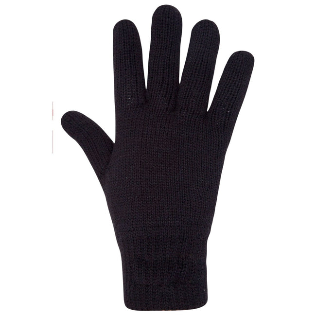 Black - Front - Mountain Warehouse Womens-Ladies Thinsulate Knitted Winter Gloves