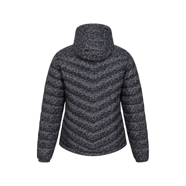 Grey - Back - Mountain Warehouse Womens-Ladies Seasons Printed Padded Jacket