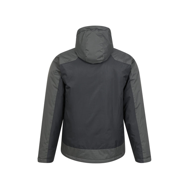 Black-Grey - Back - Mountain Warehouse Mens Dusk III Ski Jacket