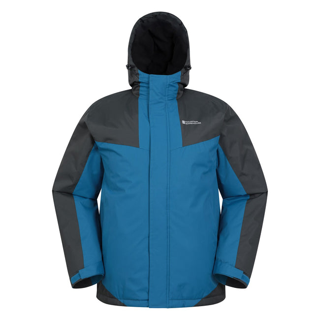 Blue - Front - Mountain Warehouse Mens Dusk III Ski Jacket