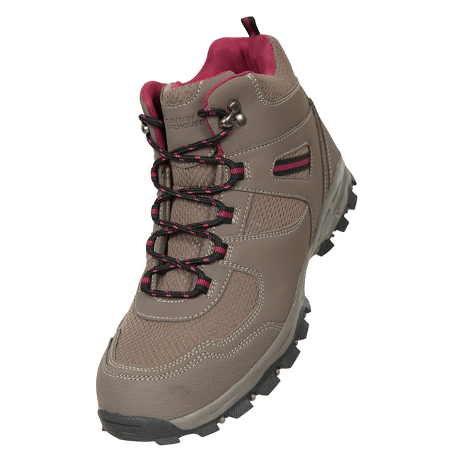 Light Brown - Front - Mountain Warehouse Mens Mcleod Wide Walking Boots
