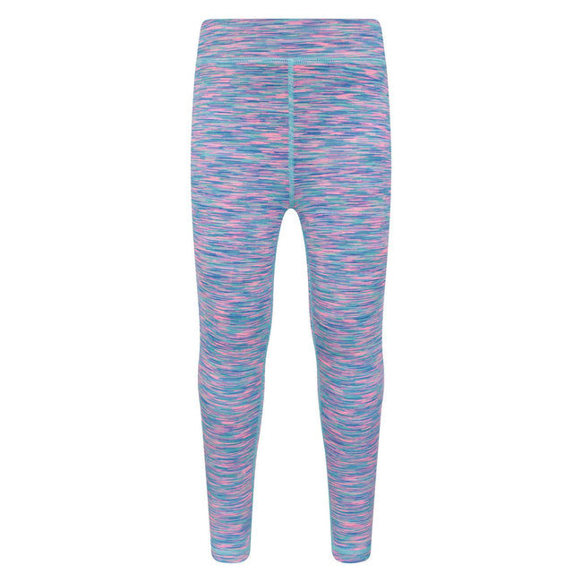 Blue - Front - Mountain Warehouse Girls Kayleigh II Space Dye Leggings