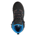 Blue-Brown-Black - Pack Shot - Mountain Warehouse Childrens-Kids Edinburgh Waterproof Suede Walking Boots