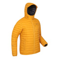Mustard - Side - Mountain Warehouse Mens Henry II Extreme Down Filled Padded Jacket