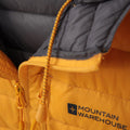 Mustard - Close up - Mountain Warehouse Mens Henry II Extreme Down Filled Padded Jacket