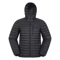 Jet Black - Front - Mountain Warehouse Mens Henry II Extreme Down Filled Padded Jacket