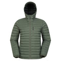 Dark Khaki - Front - Mountain Warehouse Mens Henry II Extreme Down Filled Padded Jacket