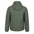 Dark Khaki - Back - Mountain Warehouse Mens Henry II Extreme Down Filled Padded Jacket