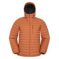 Rust - Front - Mountain Warehouse Mens Henry II Extreme Down Filled Padded Jacket
