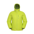 Lime - Front - Mountain Warehouse Mens Henry II Extreme Down Filled Padded Jacket