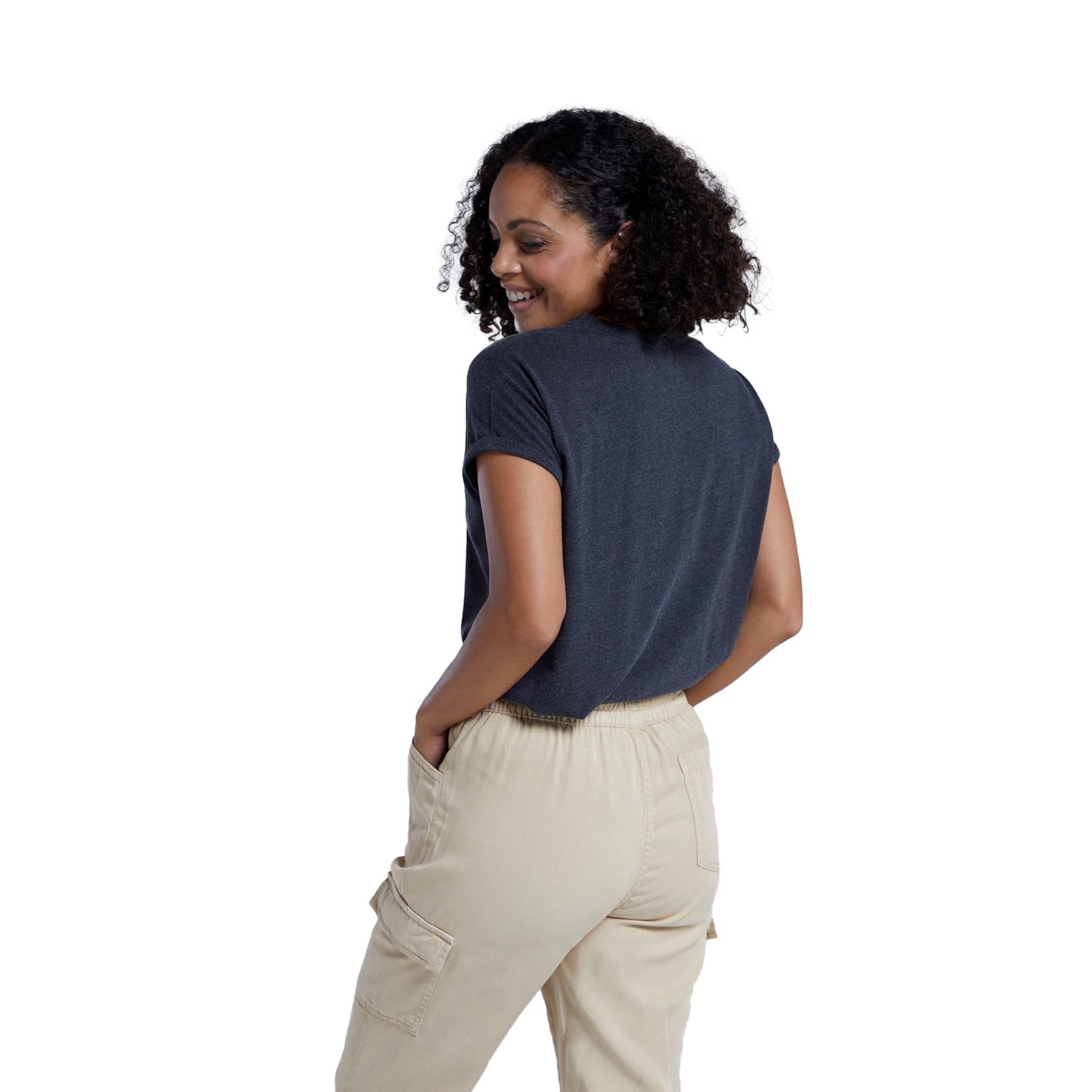 Grey - Lifestyle - Animal Womens-Ladies Holly Claw Organic T-Shirt