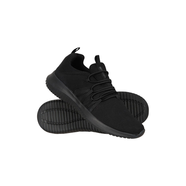Black - Close up - Mountain Warehouse Womens-Ladies Swift Lightweight Active Trainers