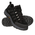 Jet Black - Front - Mountain Warehouse Mens Vertex Extreme Vibram Walking Shoes