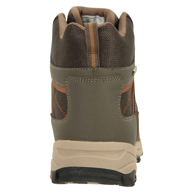 Brown - Back - Mountain Warehouse Mens Rapid Suede Hiking Boots