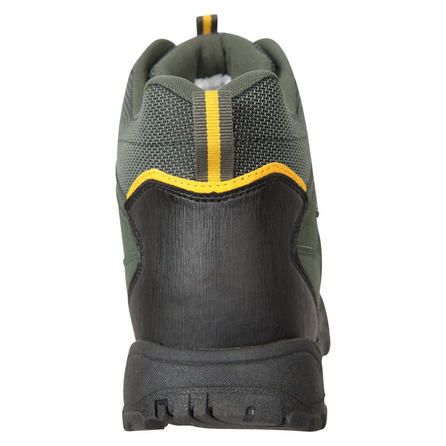 Green - Back - Mountain Warehouse Mens Adventurer Waterproof Hiking Boots