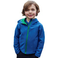 Bright Blue - Back - Mountain Warehouse Childrens-Kids Exodus Water Resistant Soft Shell Jacket