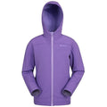 Purple - Front - Mountain Warehouse Childrens-Kids Exodus Water Resistant Soft Shell Jacket