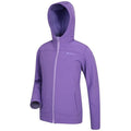 Purple - Side - Mountain Warehouse Childrens-Kids Exodus Water Resistant Soft Shell Jacket
