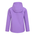 Light Purple - Back - Mountain Warehouse Childrens-Kids Exodus Water Resistant Soft Shell Jacket