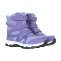 Lavender-Mint - Close up - Mountain Warehouse Childrens-Kids Slope Adaptive Softshell Snow Boots