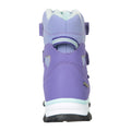 Lavender-Mint - Back - Mountain Warehouse Childrens-Kids Slope Adaptive Softshell Snow Boots