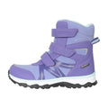 Lavender-Mint - Side - Mountain Warehouse Childrens-Kids Slope Adaptive Softshell Snow Boots