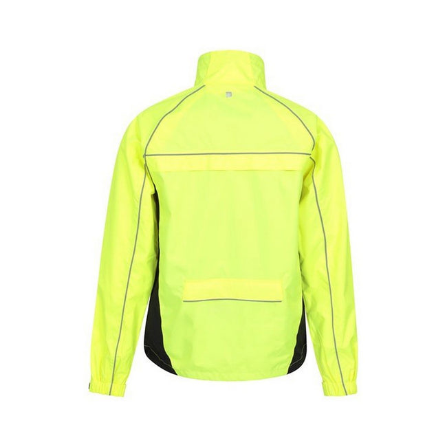 Yellow - Back - Mountain Warehouse Mens Adrenaline Iso-Viz Waterproof Jacket