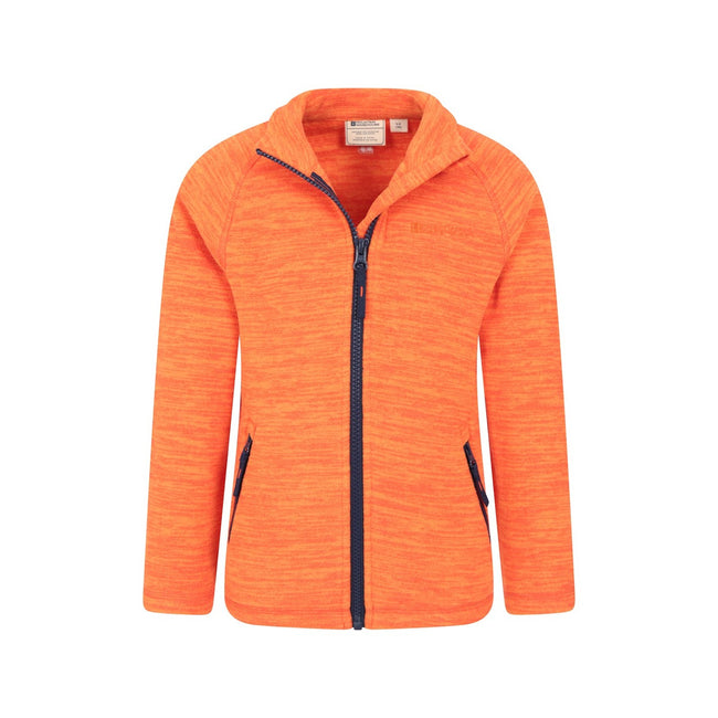 Orange - Lifestyle - Mountain Warehouse Childrens-Kids Snowdonia II Fleece Jacket