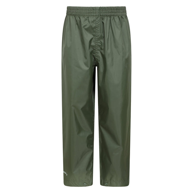 Khaki - Front - Mountain Warehouse Childrens-Kids Pakka II Waterproof Over Trousers