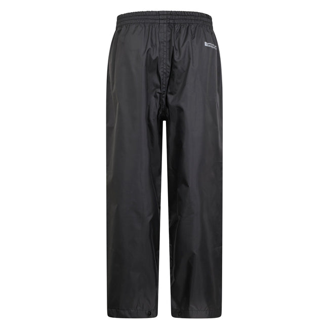 Black - Back - Mountain Warehouse Childrens-Kids Pakka II Waterproof Over Trousers