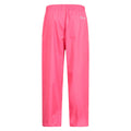 Bright Pink - Back - Mountain Warehouse Childrens-Kids Pakka II Waterproof Over Trousers