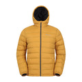 Mustard - Front - Mountain Warehouse Mens Seasons Faux Fur Lined Padded Jacket