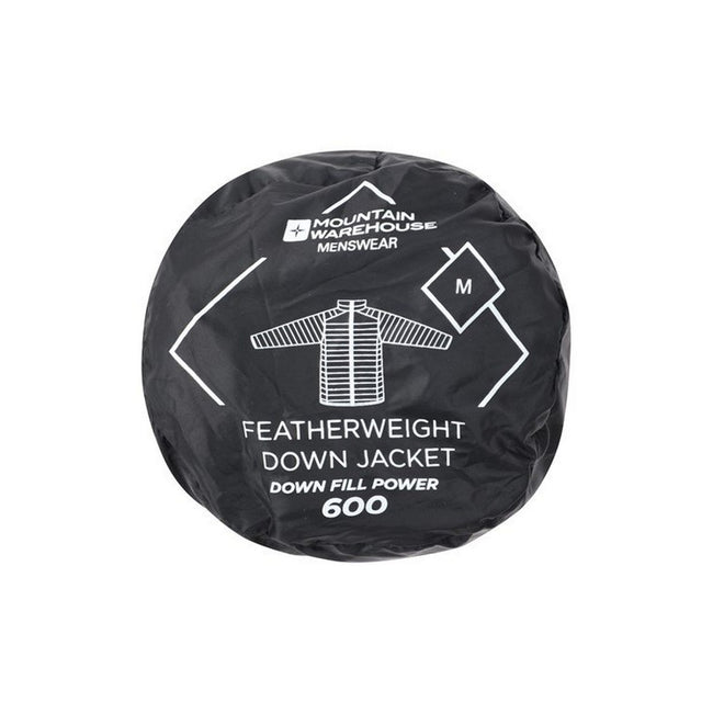 Black - Pack Shot - Mountain Warehouse Mens Featherweight Jacket
