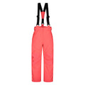 Pink - Front - Mountain Warehouse Childrens-Kids Falcon Extreme Ski Trousers