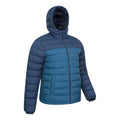Teal - Lifestyle - Mountain Warehouse Mens Seasons Padded Jacket