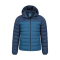 Teal - Close up - Mountain Warehouse Mens Seasons Padded Jacket