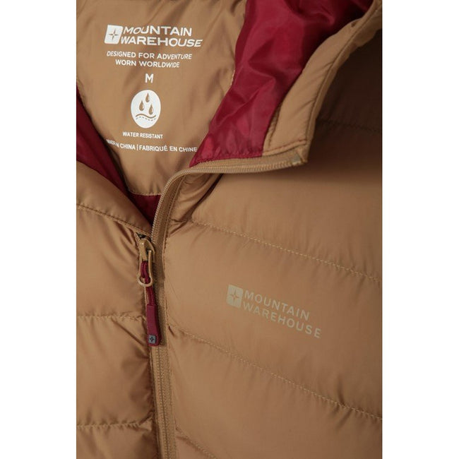 Tan - Pack Shot - Mountain Warehouse Mens Seasons Padded Jacket