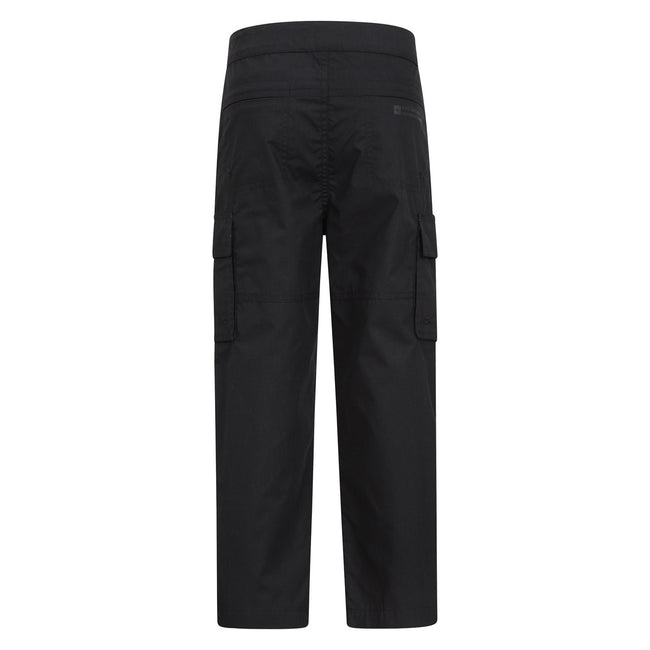 Black - Back - Mountain Warehouse Childrens-Kids Trek Winter Hiking Trousers